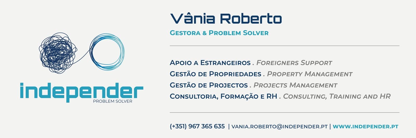Independer - Vânia Roberto, Problem Solver: property management, consulting, and foreigner support in Caldas da Rainha